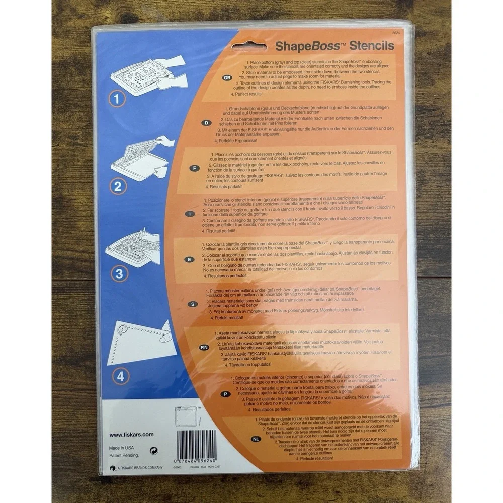 Lot of 11 Fiskars Shapeboss Templates Stencil Set Scrapbooking‎ Papercrafts